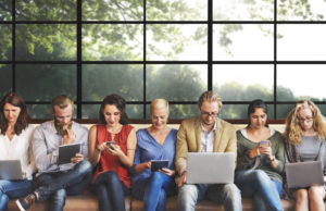 diversity people connection digital devices browsing concept